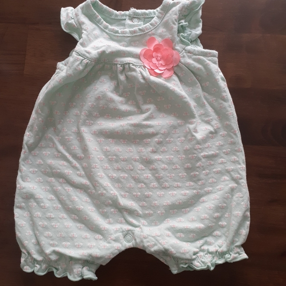 Carter's Other - 3/$10 Flower Neon Butterfly Carter's Onepiece